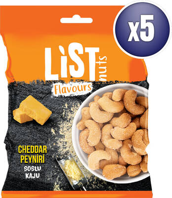 Cheddar Soslu Kaju 5 x 100 g