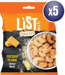 List Flavours - Cheddar Soslu Kaju 5 x 100 g