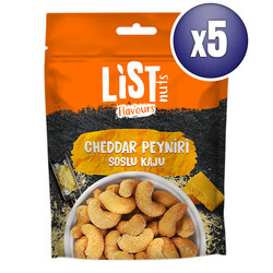 List Flavours - List Flavours Cheddar Soslu Kaju 5 x 100 g