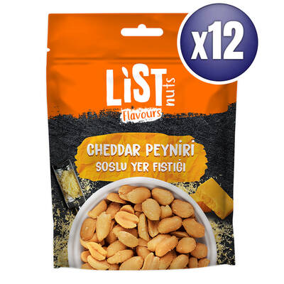 List Flavours Cheddar Soslu Yer Fıstığı 12 x 110 g