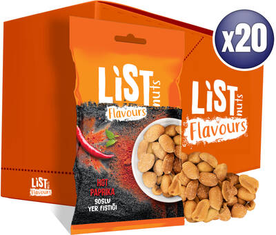 Hot Paprika Soslu Yer Fıstığı 20 x 30 g