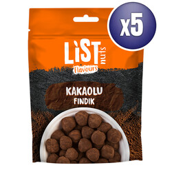 List Flavours - List Flavours Kakaolu Fındık 5 x 90 g  List Flavours - List Flavours Kakaolu Fındık 5 x 90 g