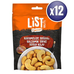 List Flavours - List Flavours Karamelize Soğan & Balzamik Sirkeli Kaju 12 x 100 g