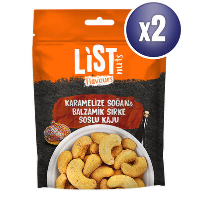 List Flavours Karamelize Soğan & Balzamik Sirkeli Kaju 2 x 100 g