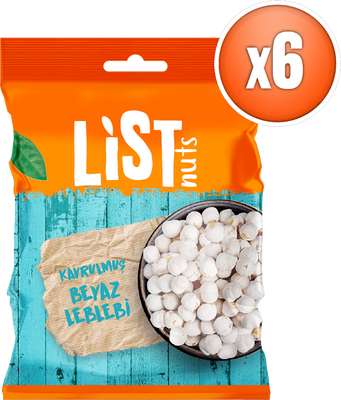 List Nuts Beyaz Leblebi 6 x 90 g