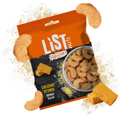 List Flavours Cheddar Soslu Kaju 100 g