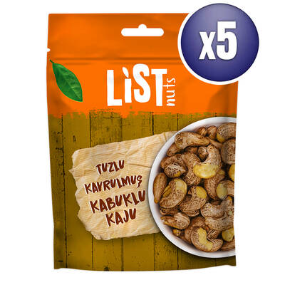 List Nuts Kabuklu Kaju 5 x 70 g