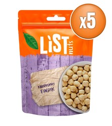 List Nuts - List Nuts Kavrulmuş Fındık 5 x 140 g List Nuts - List Nuts Kavrulmuş Fındık 5 x 140 g