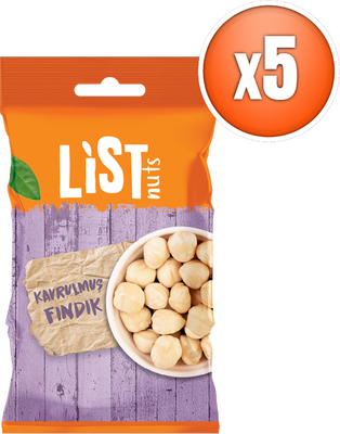 List Nuts Kavrulmuş Fındık İçi 5 x 34 g