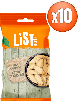 List Nuts Kavrulmuş Kabak Çekirdeği 10 x 40 g