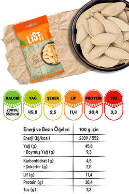 List Nuts Kavrulmuş Kabak Çekirdeği 10 x 40 g