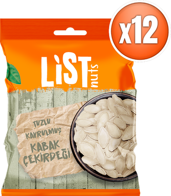 List Nuts Kavrulmuş Kabak Çekirdeği 12 x 90 g