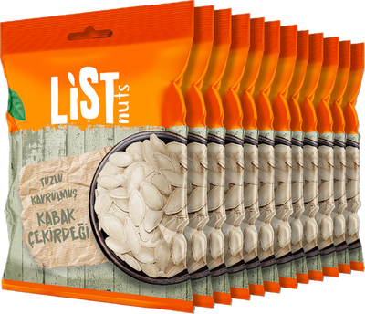 List Nuts Kavrulmuş Kabak Çekirdeği 12 x 90 g