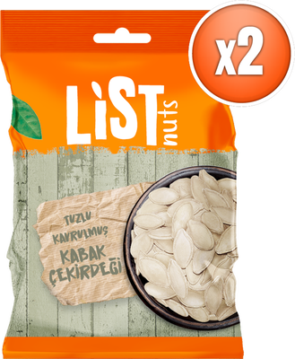 List Nuts Kavrulmuş Kabak Çekirdeği 2 x 180 g