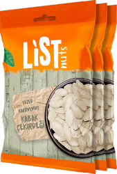 List Nuts Kavrulmuş Kabak Çekirdeği 3 x 180 g - Thumbnail