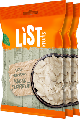 List Nuts Kavrulmuş Kabak Çekirdeği 3 x 180 g