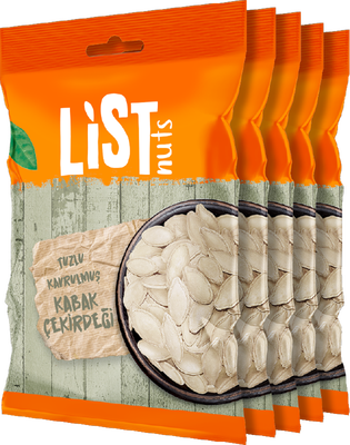 List Nuts Kavrulmuş Kabak Çekirdeği 5 x 180 g