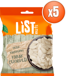 List Nuts Kavrulmuş Kabak Çekirdeği 5 x 90 g - Thumbnail