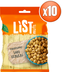 List Nuts Kavrulmuş Sarı Leblebi 10 x 90 g - Thumbnail