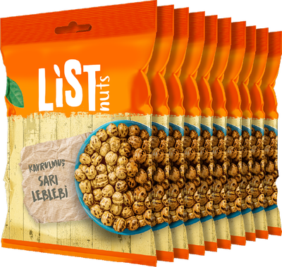 List Nuts Kavrulmuş Sarı Leblebi 10 x 90 g