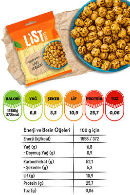 List Nuts Kavrulmuş Sarı Leblebi 10 x 90 g