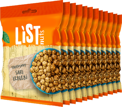 List Nuts Kavrulmuş Sarı Leblebi 12 x 90 g