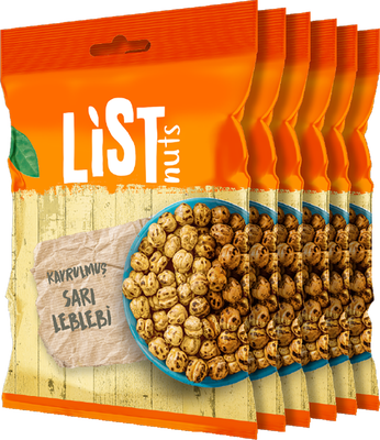 List Nuts Kavrulmuş Sarı Leblebi 6 x 90 g