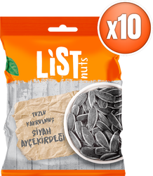 List Nuts Kavrulmuş Siyah Ayçekirdeği 10 x 80 g - Thumbnail