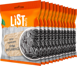 List Nuts Kavrulmuş Siyah Ayçekirdeği 12 x 80 g - Thumbnail