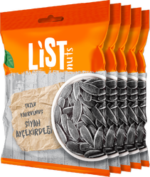 List Nuts Kavrulmuş Siyah Ayçekirdeği 5 x 80 g - Thumbnail