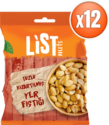 List Nuts Kızarmış Yer Fıstığı 12 x 150 g