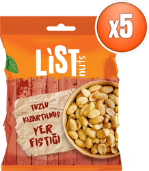 List Nuts - List Nuts Kızarmış Yer Fıstığı 5 x 150 g