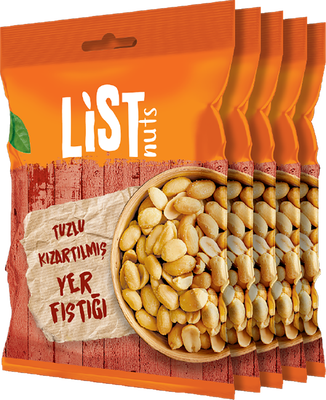 List Nuts Kızarmış Yer Fıstığı 5 x 150 g