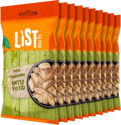 List Nuts Tuzlu Kavrulmuş Antep Fıstığı 10 x 40 g - Thumbnail