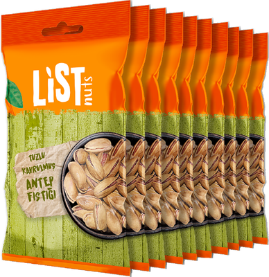 List Nuts Tuzlu Kavrulmuş Antep Fıstığı 10 x 40 g