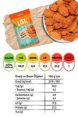 List Nuts Tuzlu Kavrulmuş Badem 10 x 40 g