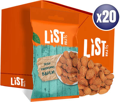 Tuzlu Kavrulmuş Badem 20 x 40 g