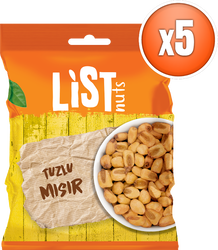 List Nuts Tuzlu Mısır 5 x 180 g - Thumbnail