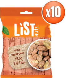 List Nuts Tuzlu Yer Fıstığı 10 x 75 g - Thumbnail