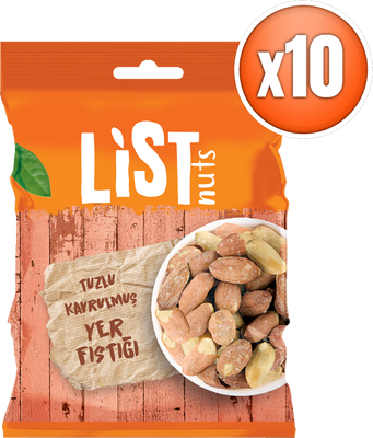 List Nuts Tuzlu Yer Fıstığı 10 x 75 g