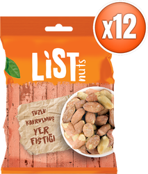 List Nuts - List Nuts Tuzlu Yer Fıstığı 12 x 75 g