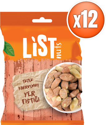 List Nuts Tuzlu Yer Fıstığı 12 x 75 g