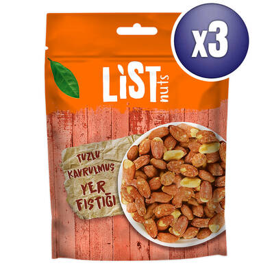List Nuts Tuzlu Yer Fıstığı 3 x 150 g