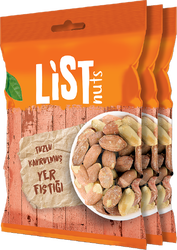 List Nuts Tuzlu Yer Fıstığı 3 x 75 g - Thumbnail