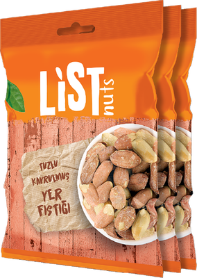 List Nuts Tuzlu Yer Fıstığı 3 x 75 g