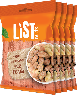 List Nuts Tuzlu Yer Fıstığı 5 x 75 g