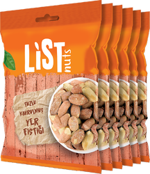 List Nuts Tuzlu Yer Fıstığı 6 x 75 g - Thumbnail