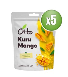 Otto Dried Fruits - Otto Dried Fruits Kuru Mango 5 x 75 gr