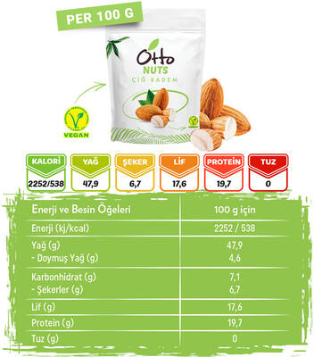Vegan Çiğ Badem 12 x 40 g
