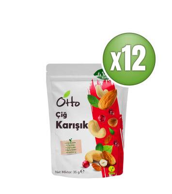 Otto Nuts Çiğ Karışık Kuruyemiş 12 x 35 gr